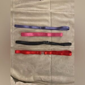 Multiple dance waist alignment belts